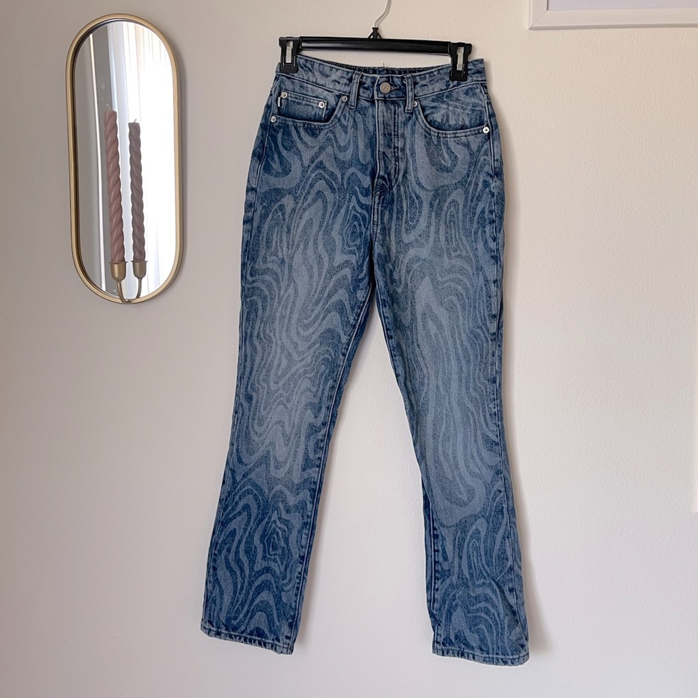 LOVERS AND FRIENDS Reece High Rise Slim Straight ( Amazing psychedelic pattern) - Picture 2 of 10